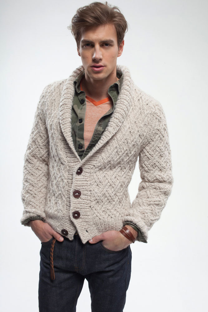 Grandson Cardigan in Rowan Alpaca Chunky LoveCrafts