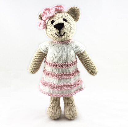 Tessie teddy bear knitting pattern 19057