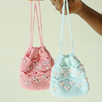 Beaded Mini Drawstring Pouch