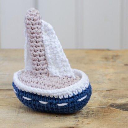 Sailing boat soft toy