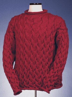 Wavy Cable Rollneck Pullover #123