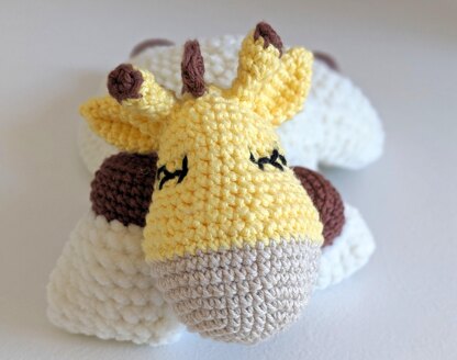 Sleepy Giraffe Comforter, Giraffe Lovey