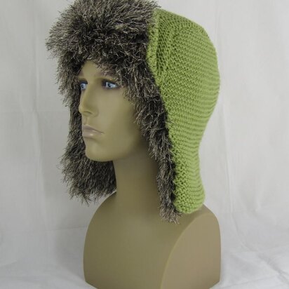 Garter Stitch Trapper Hat