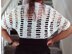 576 CROCHET WHITE SHRUG, Age 12 to Adult XL