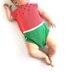 Size 6-12months - Knitted Watermelon Romper