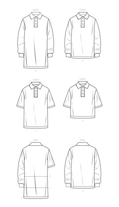 Simplicity Teens', Misses' and Men's Shirts S9614 - Paper Pattern, Size XXS-XS-S-M-L-XL-XXL