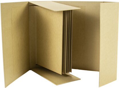Prima Marketing Prima Memory Hardware Chipboard Album 8.5"X7"X3.25" - Kraft Voyage W/6 Pages
