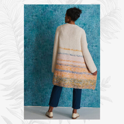 Sunset Oversized Cardigan - Cardigan Knitting Pattern For Women in Willow & Lark Poetry and Ramble by Willow & Lark