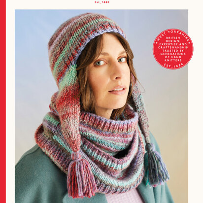 Anenome Hat & Snood In Sirdar Jewelspun With Wool Chunky - 10709P - Downloadable PDF
