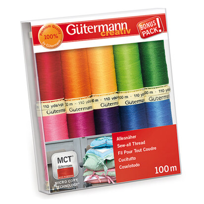 Gutermann Thread Set: Sew-All: 100m: Pack of 10 Assorted #3