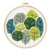 Hawthorn Handmade Summer Trees Cross Stitch Kit - 16cm in diameter