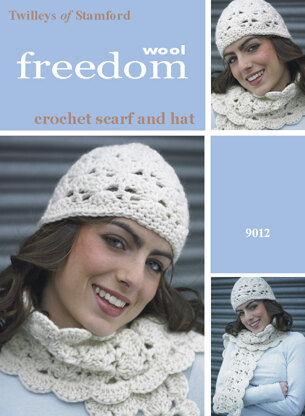 Crochet Hat and Scarf in Twilleys Freedom Wool _ 9012