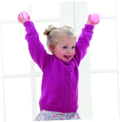 Lil Rascal Round Neck Sweater in West Yorkshire Spinners Bo Peep Luxury Baby - Downloadable PDF