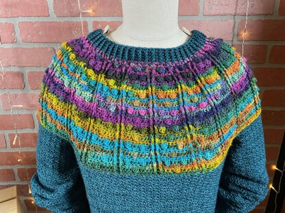 Colorful Popcorn Pullover