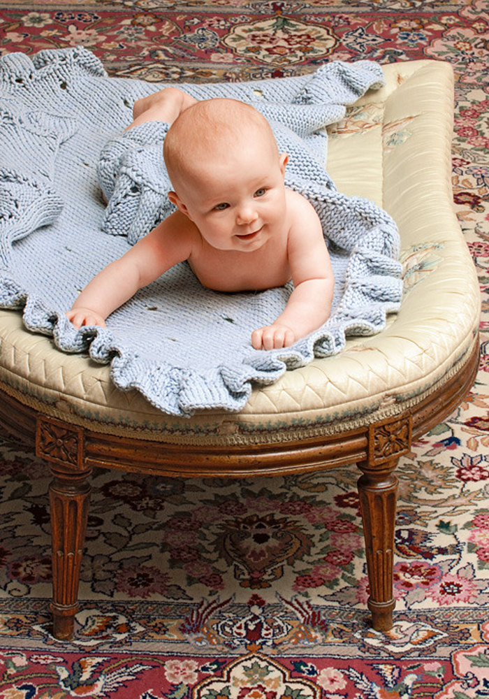 Eyelet best sale baby blanket