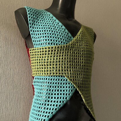 Crossover Mesh Tank Top