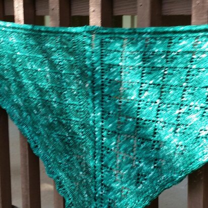 Kensington Gardens Shawlette - knitting pattern