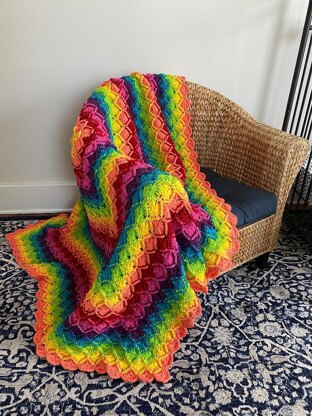 Rainbow Bavarian Throw