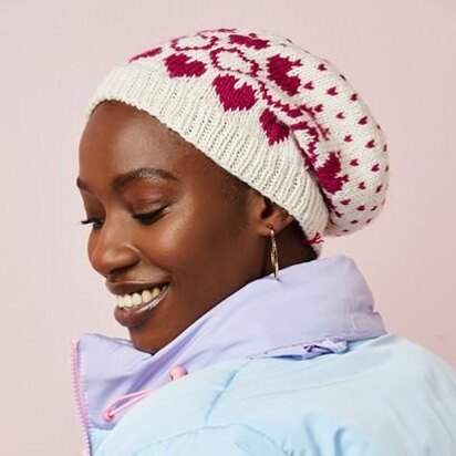 Heart Over Head Beanie - knitting pattern