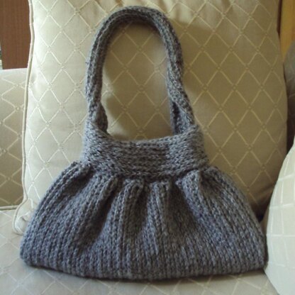 Knit-Look Crocheted Handbag