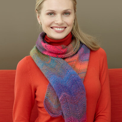 Chevron Scarf in Lion Brand Amazing - L0581