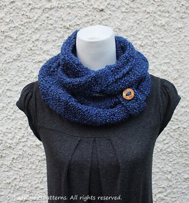 Homespun blue scarf