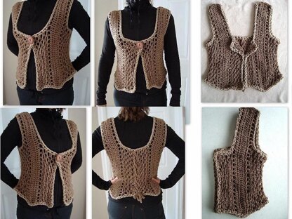 686 TAUPE SHRUG VEST, Women X Small to XXLarge