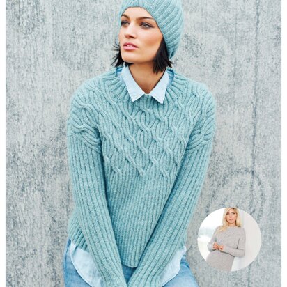 Sweater and Hat in Rico Fashion Alpaca Dream DK - 627 - Downloadable PDF