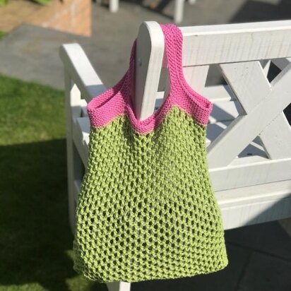 Camden Knitted Market Bag - knitting pattern