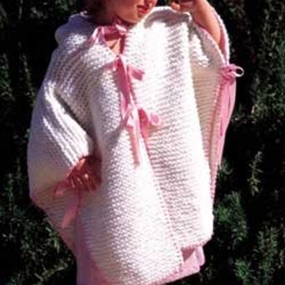 Rainbow Hooded Afghan in Lion Brand Ice Cream - L90141 - Downloadable PDF