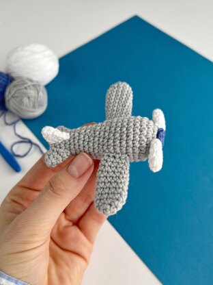 Airplane crochet pattern keyring Amigurumi pattern Crochet Bag charm keychain Car mirror hanger