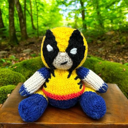 Wolverine inspired chocolate orange cover / toy - knitting pattern