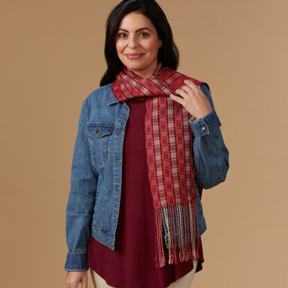 Valley Yarns #260 Taste of Burgundy Scarf WIF