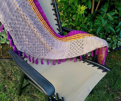 Violet Storm Shawl