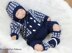 Knitting Pattern boys set UK & USA Tersm #322