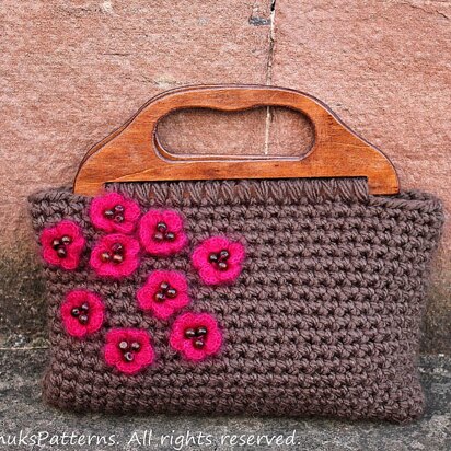 Cherry crochet purse