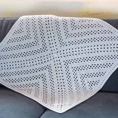 New Day Filet Crochet Baby Blanket