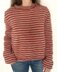 Skinny Stripe Roll Neck