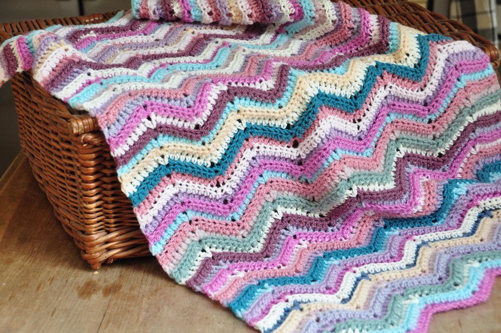 Ripple stitch blanket discount pattern