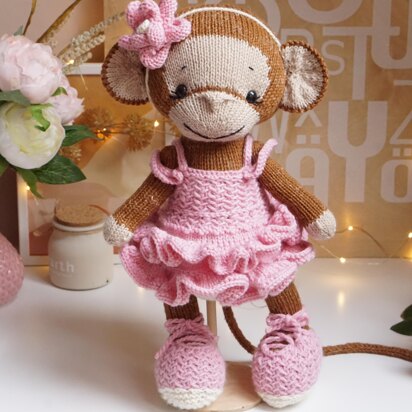 Knitting Pattern Doll Clothes - Outfit "Ballerina"