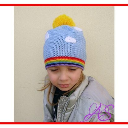 Rainbow, Sun and Clouds Hat