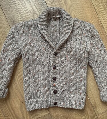 Cable cardigan