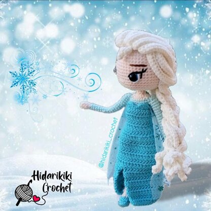 Ice Queen princess Amigurumi