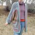 Hexagonal Stash Buster Knit Cardigan