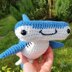 Hank the Hammerhead Shark - US Terminology - Amigurumi