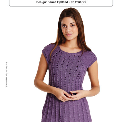 A-Line Top in BC Garn Jaipur Silk Fino - 2366BC - Downloadable PDF