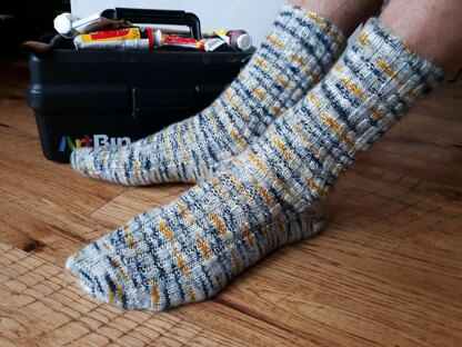 Speckled Cable Socks