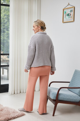 Debbie Bliss Ribbed Waterfall Jacket PDF