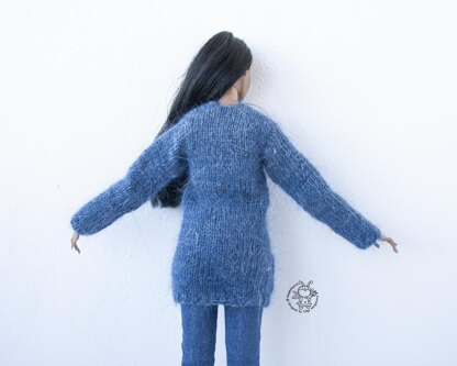 Cardigan for 12" dolls