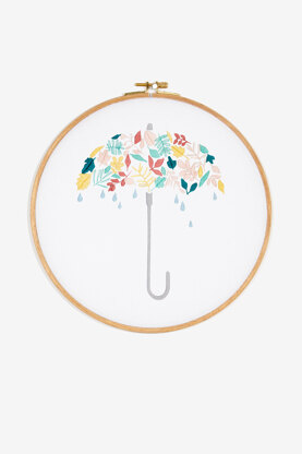 DMC Under My Umbrella Embroidery Pattern - PAT1022 - Downloadable PDF